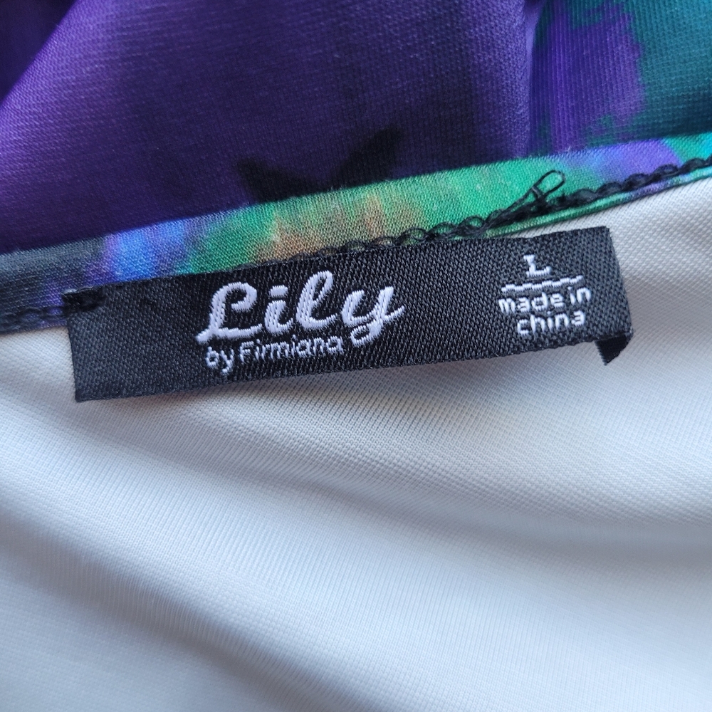 Lily By Firmiana Peacock Harem Jumpsuit, GUC, Size L - Picture 7 of 8